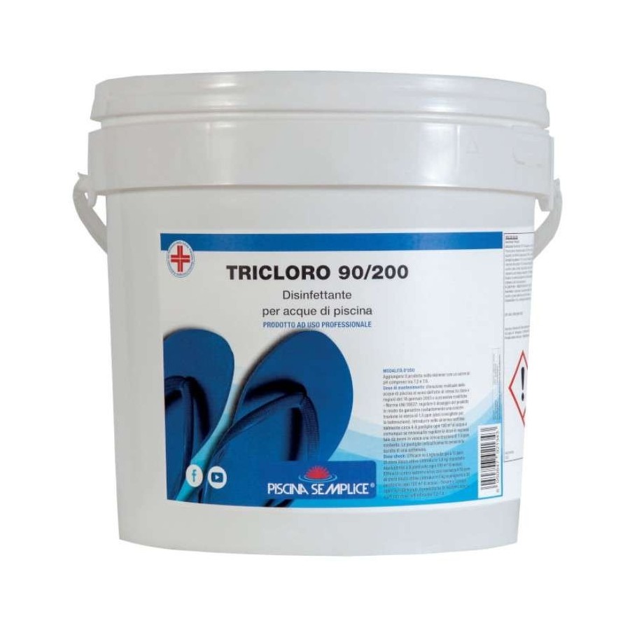 TRICLORO 90-200 Lapi PS1563005 5Kg pastiglie da 200 gr a lenta dissoluzione