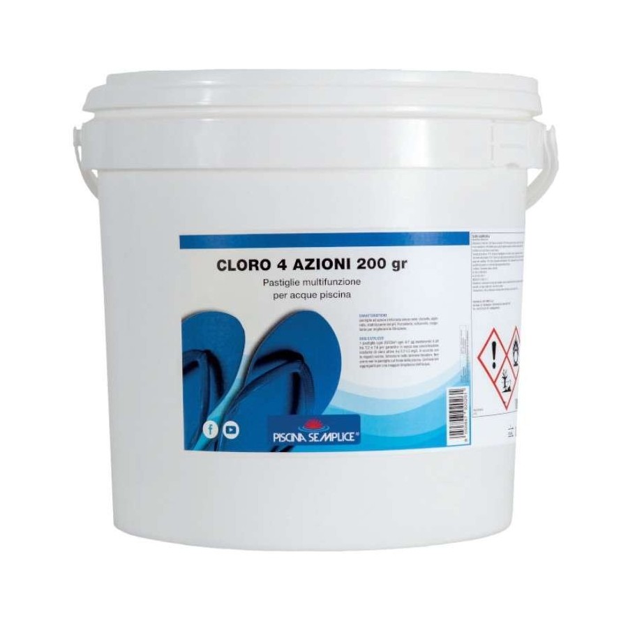 CLORO 4 AZIONI 200g Lapi PS1538010 10Kg pastiglie da 200 gr